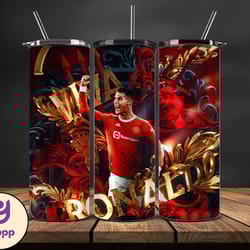 ronaldo tumbler wrap ,cristiano ronaldo tumbler design, ronaldo 20oz skinny tumbler wrap, design by yeppp store 44