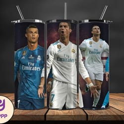 ronaldo tumbler wrap ,cristiano ronaldo tumbler design, ronaldo 20oz skinny tumbler wrap, design by yeppp store 47