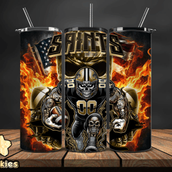 New Orleans Saints Fire Tumbler Wraps, ,Nfl Png,Nfl Teams, Nfl Sports, NFL Design Png by Cookies 23