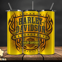 Harley Tumbler Wrap,Harley Davidson PNG, Harley Davidson Logo, Design by Cookies 94