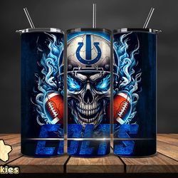Indianapolis Colts Tumbler Wrap, Logo Tumbler Wraps, NFL Football Teams PNG, Sport Team Tumbler, Logo NFL Tumbler, Desig