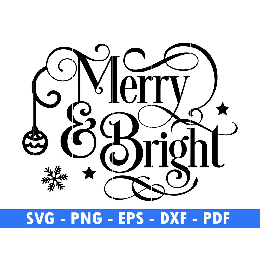 Merry Bright Winter Scene Cut Magical Christmas Scene Christmas Png Holiday PngWinter Quote SvgSan 0