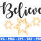 Believe Winter Cut Files For Cricut Christmas Svg File Star Png Christmas Quote Svg Snow Png File F 0