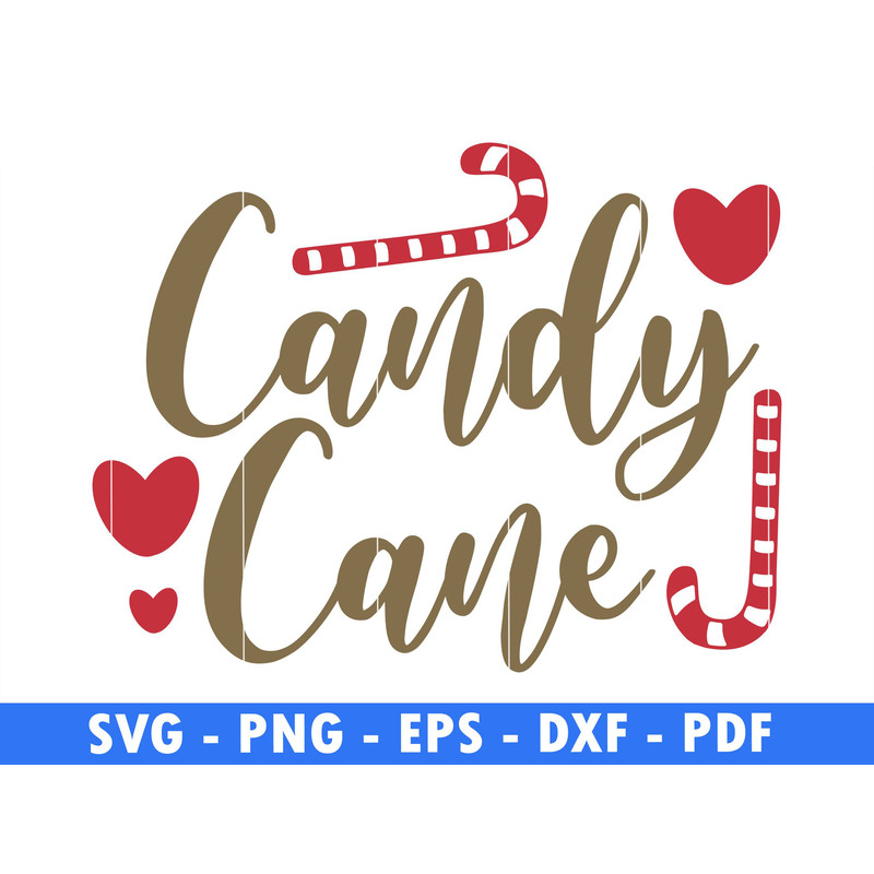 Candy Cane Winter Svg Files For Cricut Christmas Png Santa Svg Love Png Cane Svg File For Download 0
