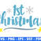 1st Christmas Winter Svg Files For Cricut Christmas Svg Star Png Snow Flake Svg Cut File Christmas  0