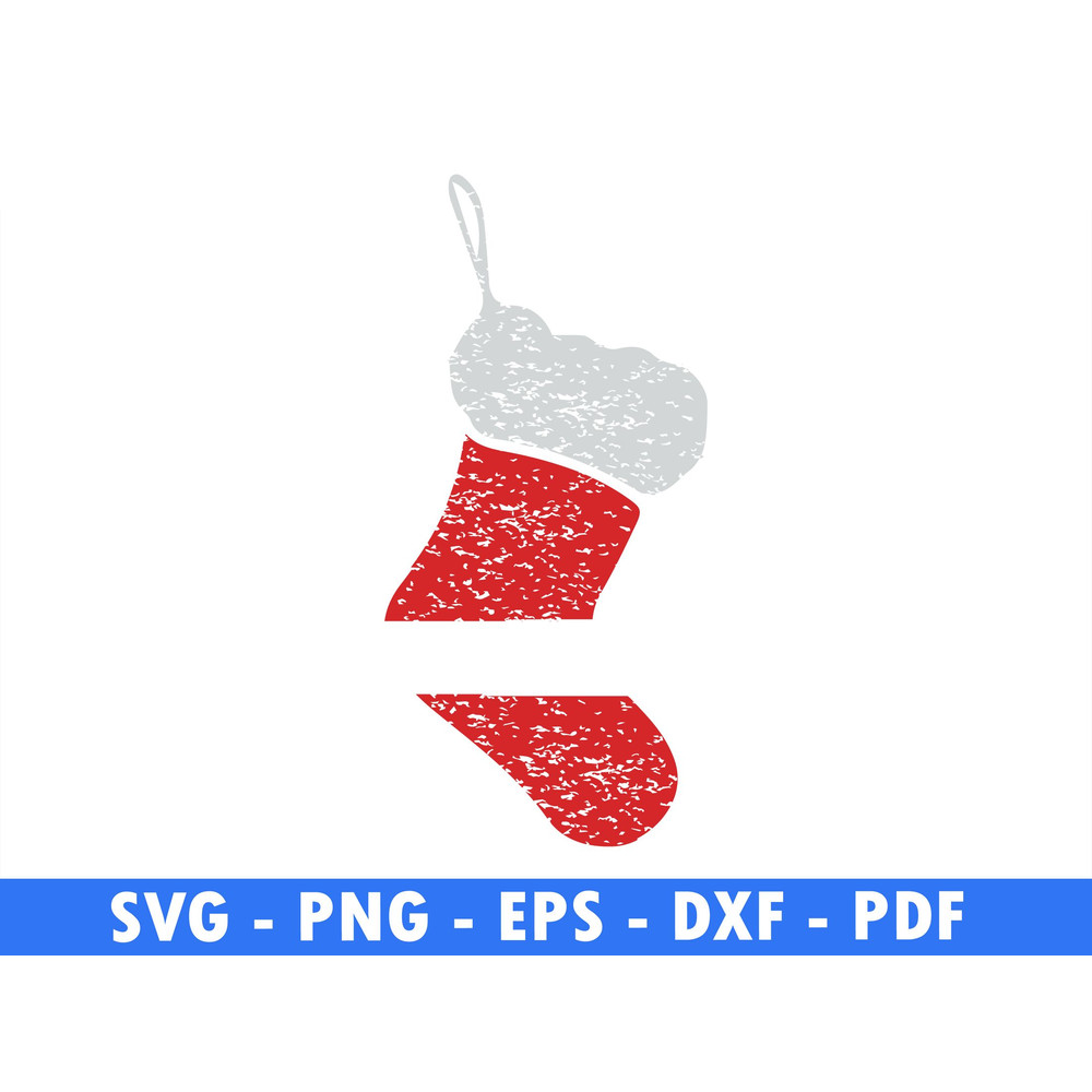 Grunge Christmas Socks Winter Scene Svg Magical Christmas Scene Santa Reindeer Svg Socks Svg Cut Fi 0
