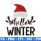 Hello Winter Red One Png File Santa Svg File Download Deer Png Snow Svg File Magical Christmas Scen 0