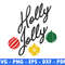 Holly Jolly RedGreen Yellow Belloon Winter Svg Files For Cricut Christmas Png Christmas Quote Png 0