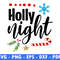 Holly Night Candy Cane Svg Pine Tree Png Star Svg Cut File Snow Png File Winter Scene Svg Christmas 0
