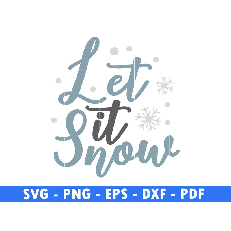 Let It Snow Winter Scene Png Magical Christmas Scene Santa Reindeer Svg Christmas Svg Snow Png Inst 0