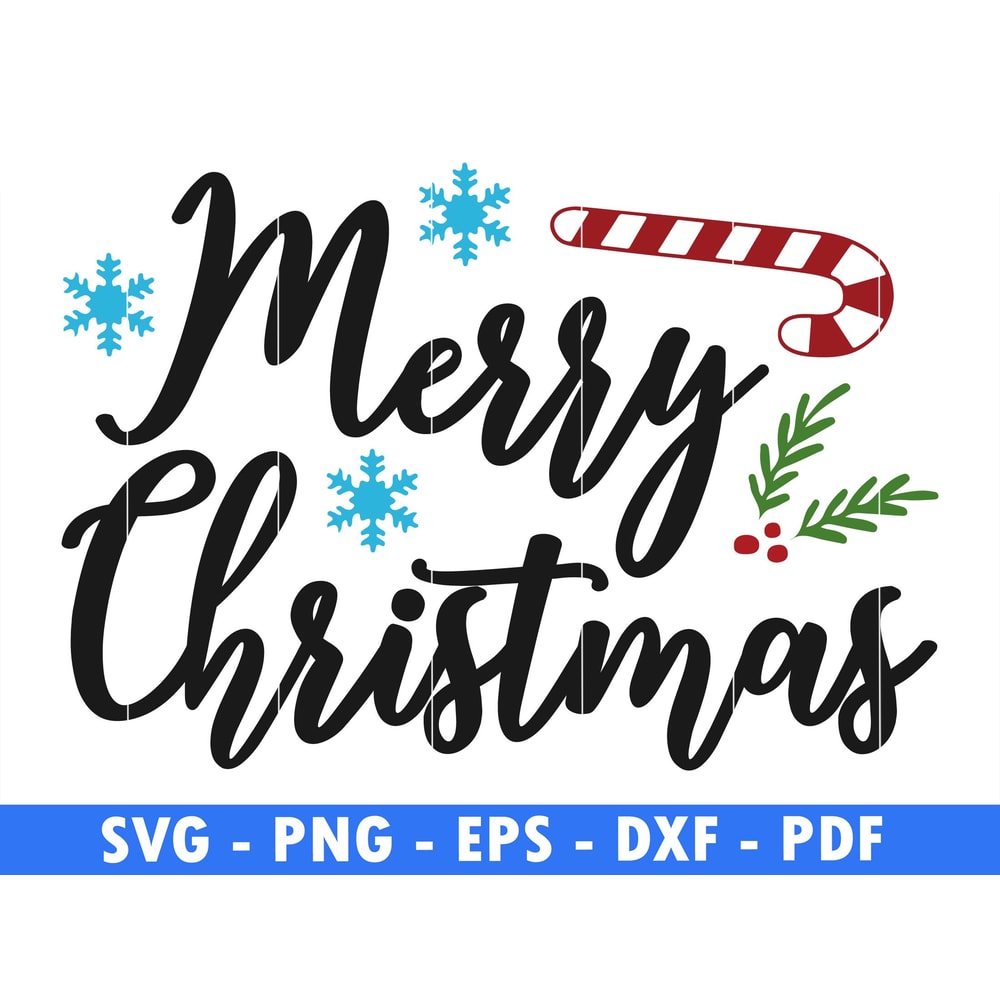 Merry Christmas Pine Tree Png File Candy Cane Svg Snow Png Winter Svg Files For Cricut Christmas Cu 0