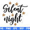 Silent Night Winter Scene Svg Magical Christmas Scene Santa Reindeer Svg Star Png File Instant Digi 0