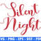 Silent Night Winter Cut Files For Cricut Christmas Svg Santa Png Classic Design Easy To Download Vi 0