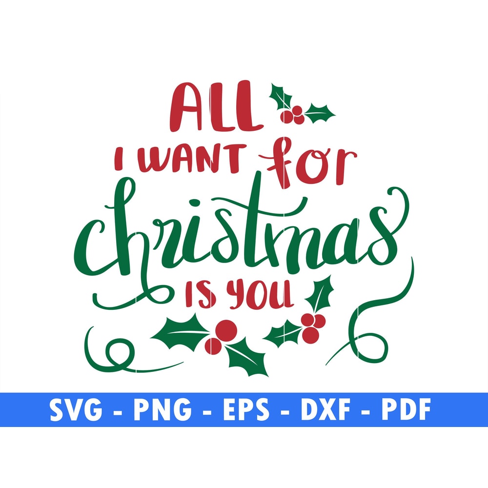 All I Want For Christmas Is My Pine Tree Png File Snow Flake Svg Cut File Christmas Clipart Downloa 0