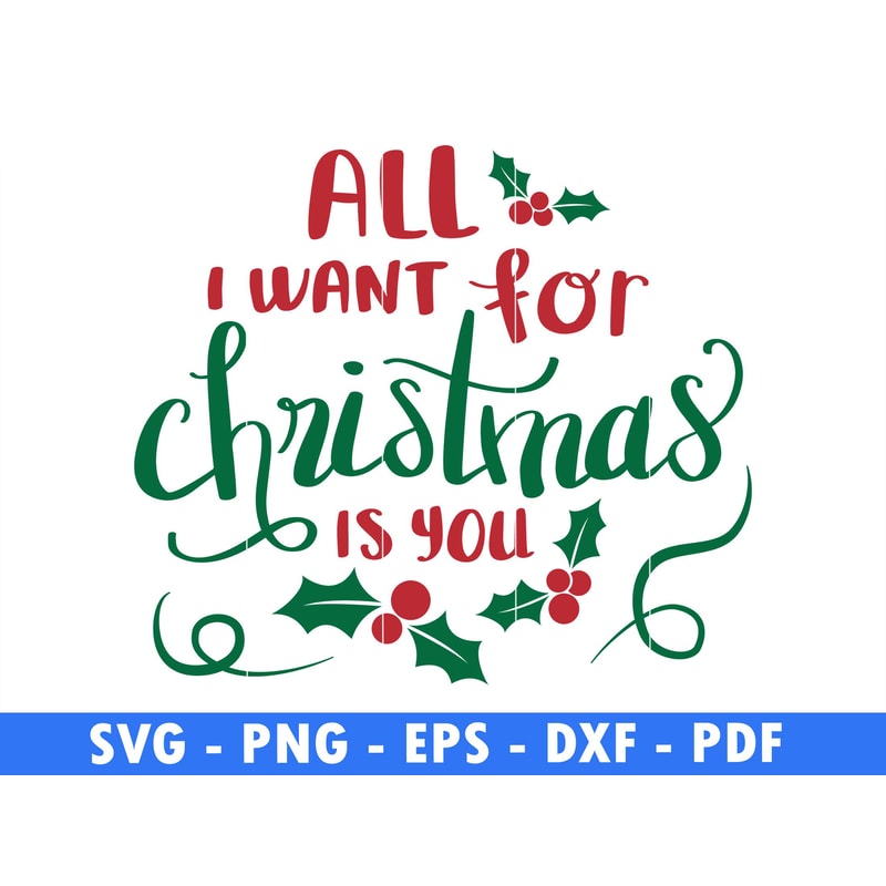 All I Want For Christmas Is My Pine Tree Png File Snow Flake Svg Cut File Christmas Clipart Downloa 0