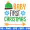 Baby First Christmas Winter Svg Files For Cricut Snow Fall Png Holiday Svg Christmas Svg Bow Svg C 0