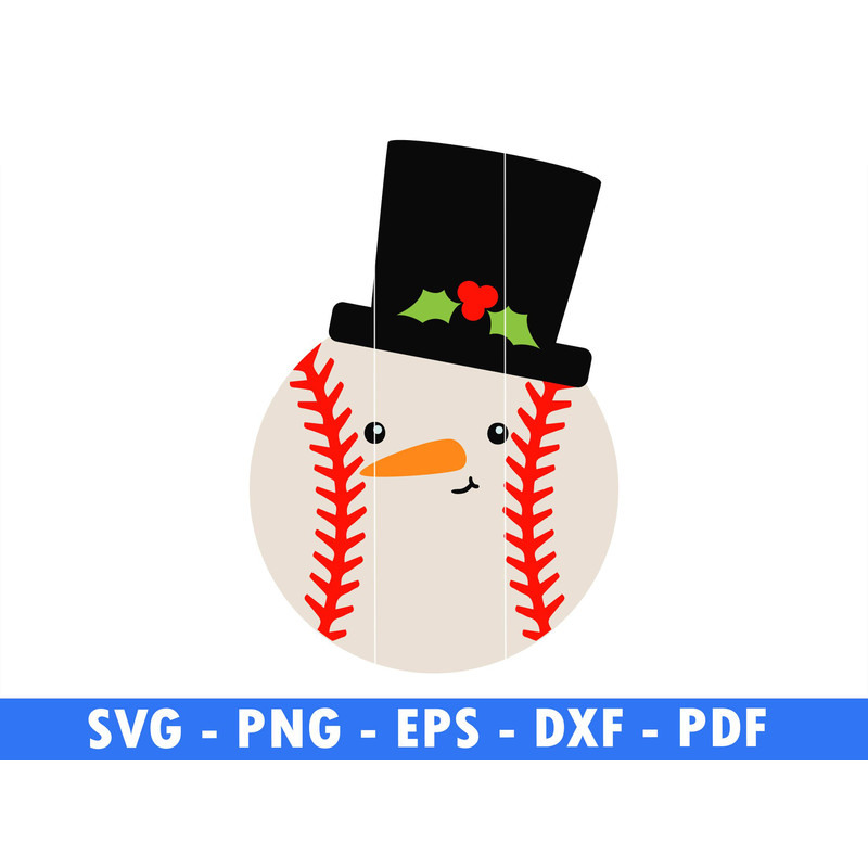 Snowman Face Winter Svg Files For Cricut Christmas Png Santa Svg Baseball Svg Cur File Instant Digi 0