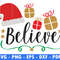 Believe Winter Svg Files For Cricut Christmas Png Santa Svg Christmas Quote Svg Gift Png File Red O 0