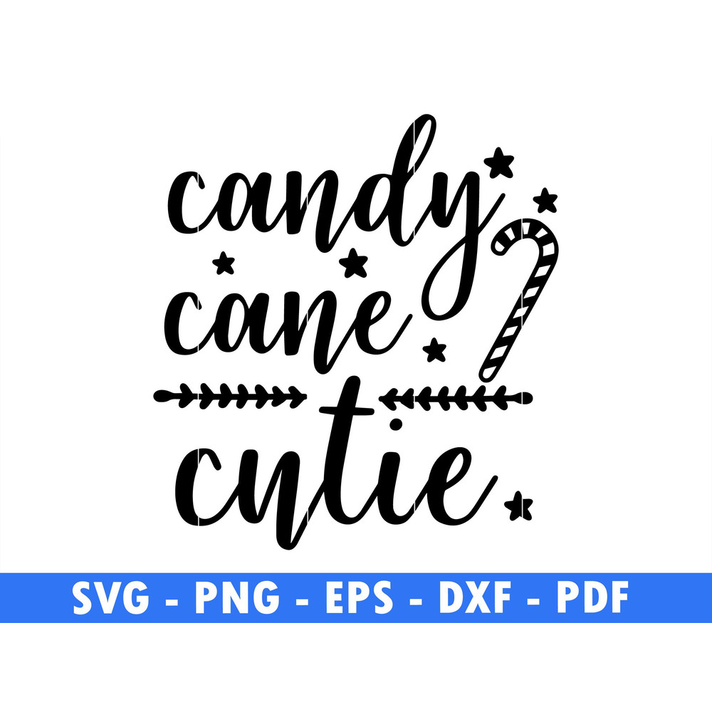 Candy Cane Cutie Winter Svg Files For Cricut Christmas Png Santa Svg Cane Png File Instant Digital 0