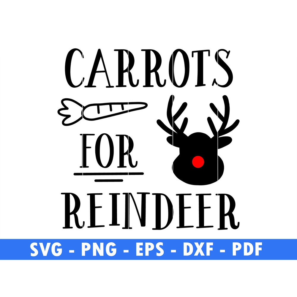 Carrots For Reindeer Winter Scene Svg Magical Christmas Scene Santa Reindeer Svg Deer Png Instant D 0