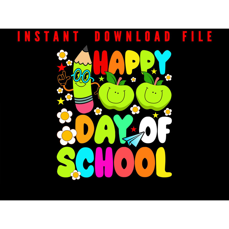 Happy 100th Day Of School 100 Days Of School Teacher Student Happy 100th Day Of School Teachers Stu 0