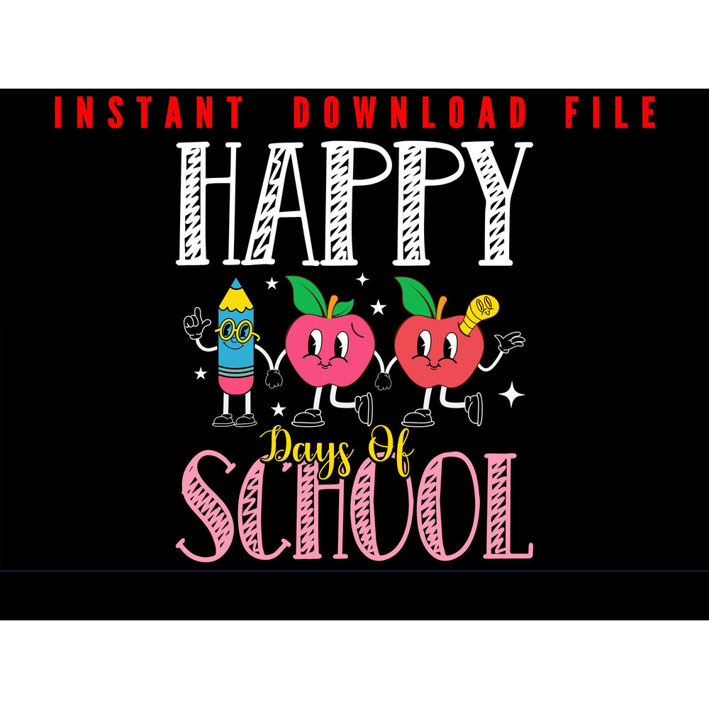 Happy 100th Day Of School School Celebration 100 Days Of School Enjoy The Day With Classic Png Desi 0