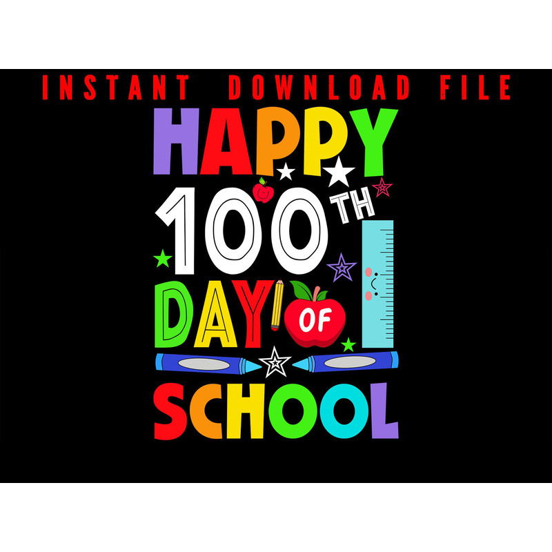 100 Days Of School Happy 100 Day Of School Design For Boys GirlsVisit Our Profie Download Yous Fa 0