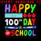 Happy 100th Day Of School Scale Apple Png File Rainbow Colour Png File Instant Digital Download Vis 0