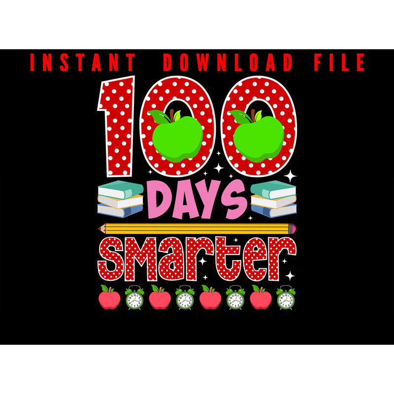 Smarter 100 Days Of School Happy 100th Day Of School Celebrate 100 Days Of School With Png Design 0