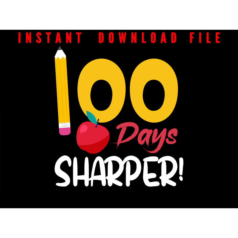 100 Days Of School 100 Days Sharper School Celebration 100 Days Of School 2025 Classic Design For 1 0