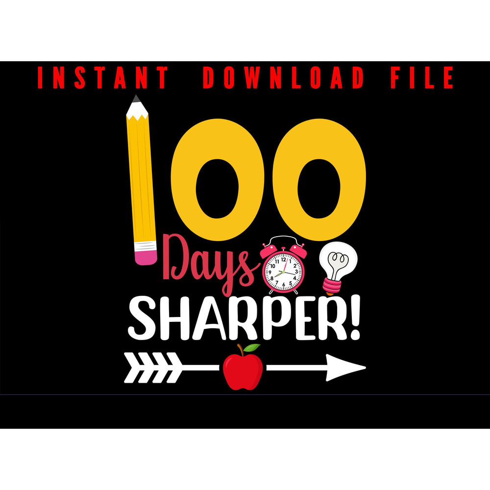 100 Days Of School Happy 100 Days Of School 100 Days Sharper Download Now Our New Png File 0