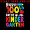 100 Days Of Kindergarten Happy 100 Day Of School Teacher Student Celebaratae Your 1st 100 Days Of K 0