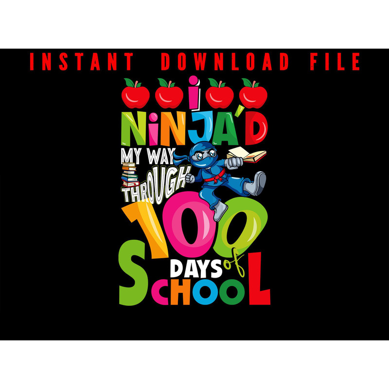 100th Day Of School Ninja Teachers Kids 100 Days 100 Days Of School Smarter 100 Days Of School 0