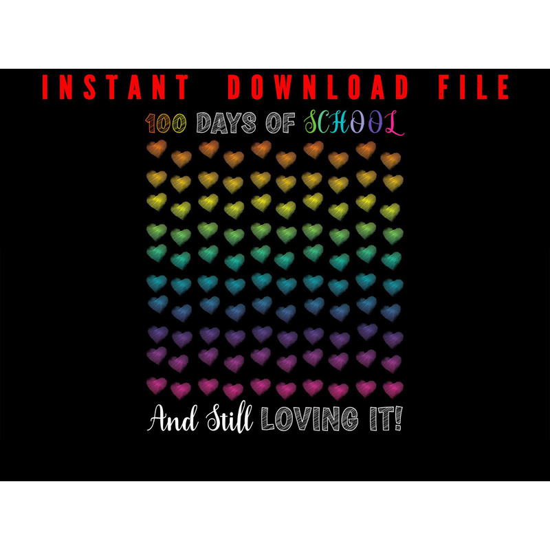 100 Days Of School Design 100 Days Smarter Happy 100th Day Of School Instant Digital Download 10 0