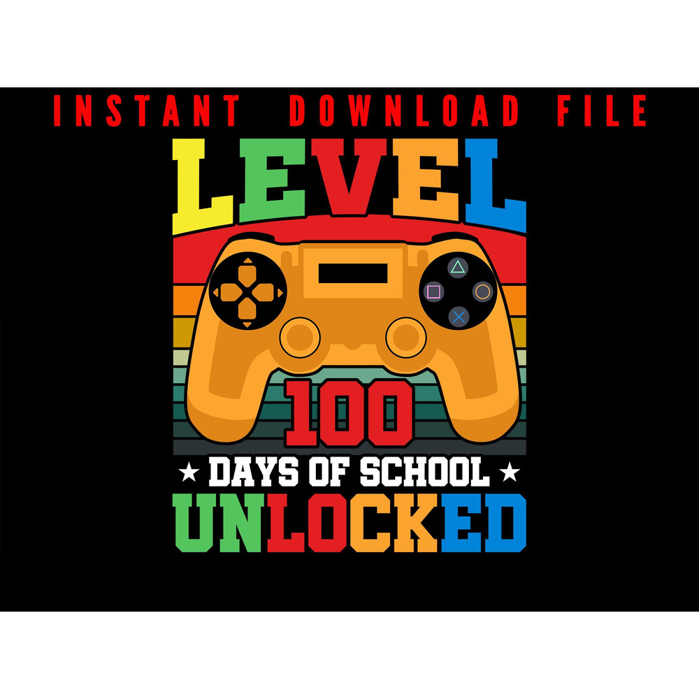 Level 100 Days Of School Unlocked 100 Days Smarter Gaming Controller 100 Days Of School Design 20 0