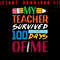 My Teacher Survived 100 Days Ofme 100 Days Smarter Smarter 100 Days Of School Teacher Student Ki 0