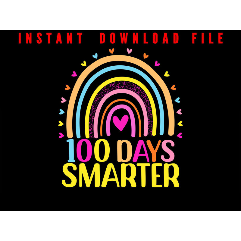 100 Days Smarter 100 Days Of School Smarter 100 Days Of School Hundred Day Of School Instant Di 0