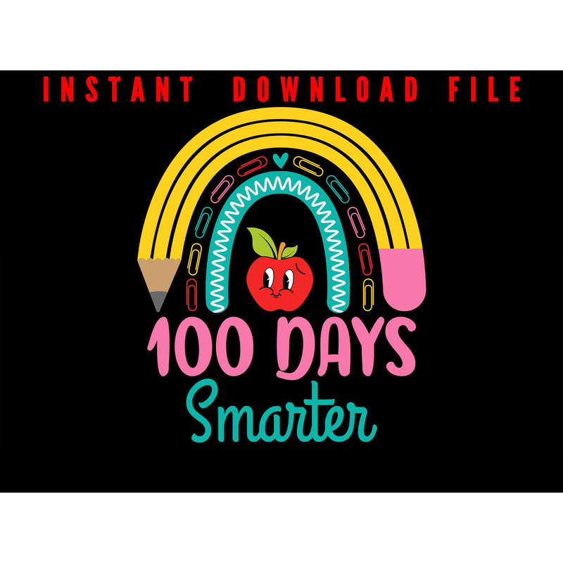 100 Days Smarter 100 Days Of School School Celebration 100 Days Of School Teacher Student Kids G 0