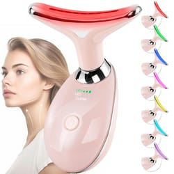 facial massager for face and neck, red-light-therapy-for-face and neck