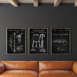archery patent set of 2, arc patent, arrow poster, outdoor sports decor, .jpg