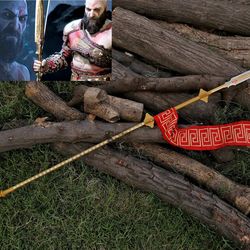 manganese steel god of war 5 draupnir spear, god of war, god of war, kratos metal cosplay weapon,funcitional spear