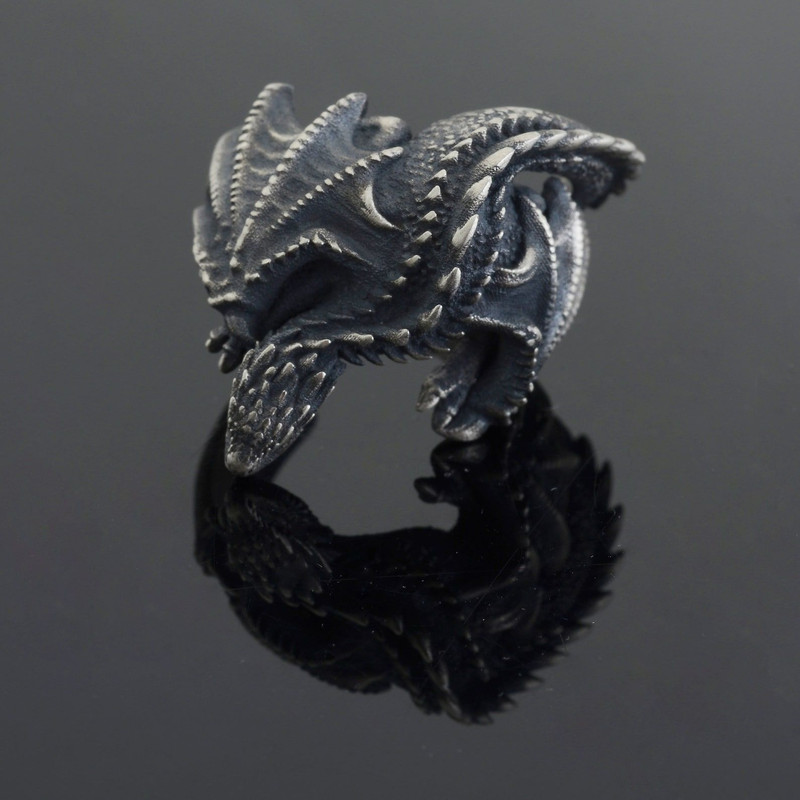 Wrap Dragon Ring Winged Dragon Handmade Ring Dragons Lovers Ring 5