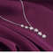Star Lariat Necklace  Asymmetric Y Shape Drop Star Pendant  Zircon Gemstones  3