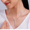 Star Lariat Necklace  Asymmetric Y Shape Drop Star Pendant  Zircon Gemstones  4