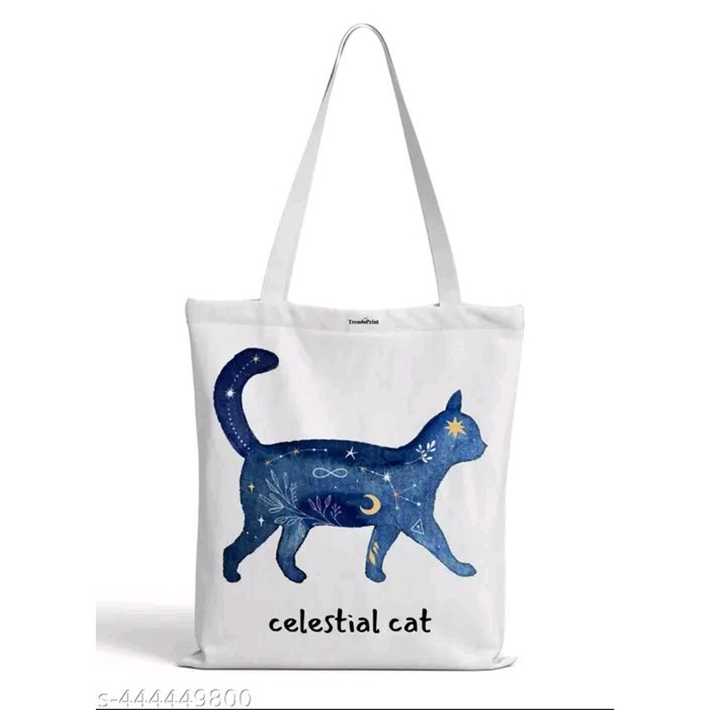 Cat Bags Printed Reusable Shopping Bag Canvas Tote Bag 3