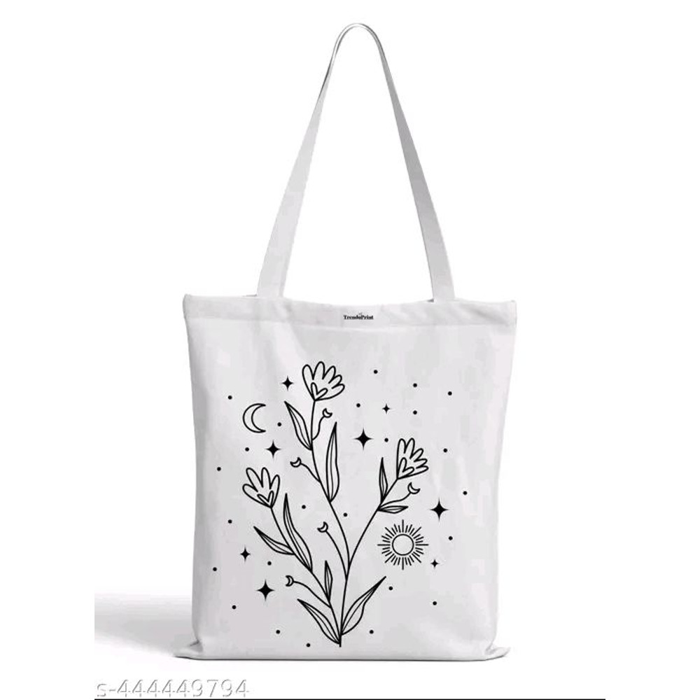 Bags Printed Reusable Shopping Bag Canvas Tote Bags 0