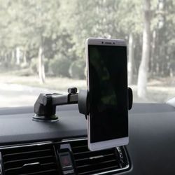 long neck one touch car mount 360 rotation car mobile holder