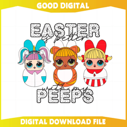 easter is better with my peeps cute little girl easter peeps svg207