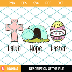 Faith Hope Easter Svg, Easter Day Svg, Faith Svg, Hope Svg, Easter Svg