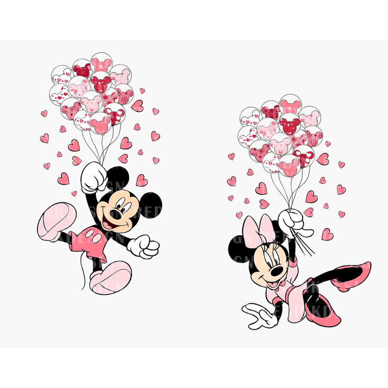 Bundle Happy Valentine's Day SVG, Valentine's Day Svg, Bundle Couple Mouse Love Svg, Couple Heart Svg, Lover Svg, Mouse Balloons Valentines.jpg
